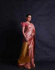The pink Banarasi cotton saree you've described sounds lovely and contemporary,- BSK010699